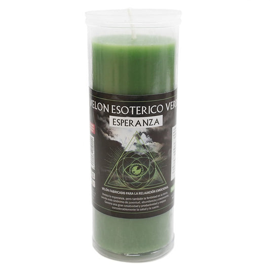 Groene kaars voor overvloed, vernieuwing en groei image 0