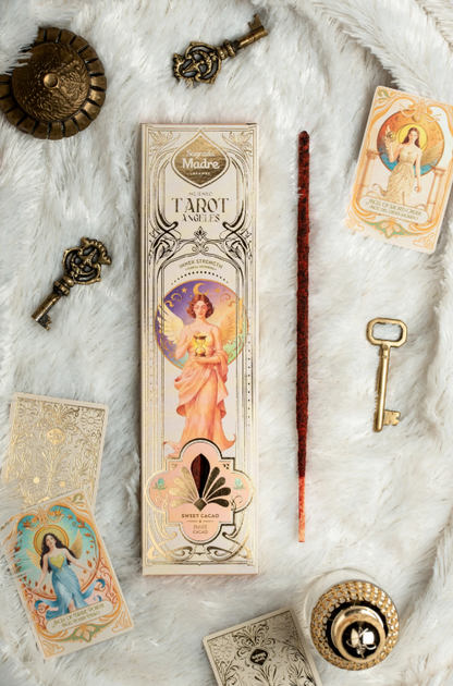 Wierook Tarot Engelen Inner Strength zoete cacao
